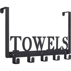 Over The Door Hooks, Towel Holder for Bathroom,Door Mount Towel Rack Towel Hooks